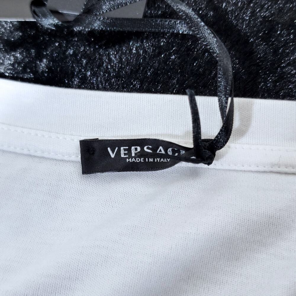 Versace Never Too Much T-Shirt White | Size 42 | MSRP $565 - Picture 3 of 7